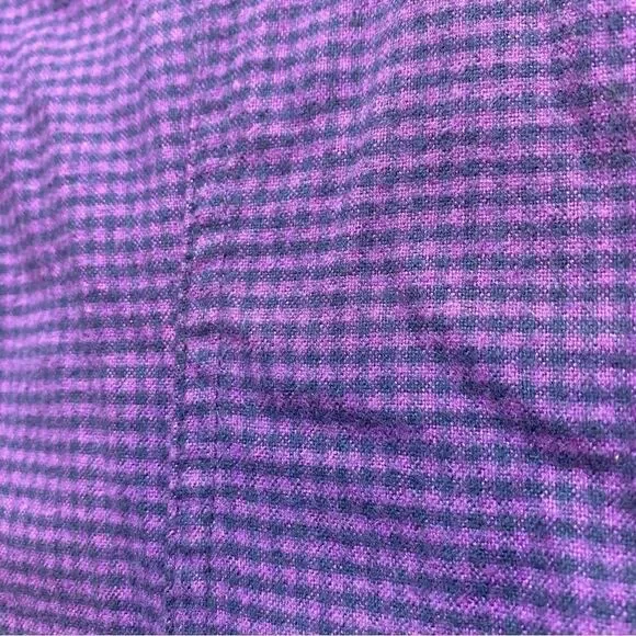 L.L. Bean Purple and Black Checked/Plaid Lined Shacket Size Large - Picture 10 of 14
